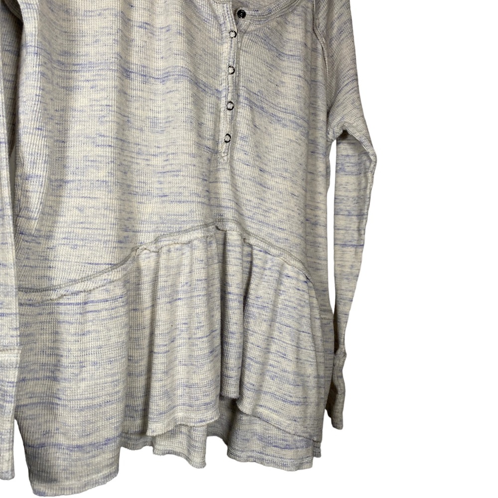 Free People Heathered Gray Long Sleeve Tee - Picture 5 of 13